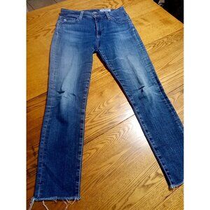 AG ADRIANO GOLDSCHMIED Jeans Womens 26 R BLUE FARRAH SKINNY ANKLE Used  Chic